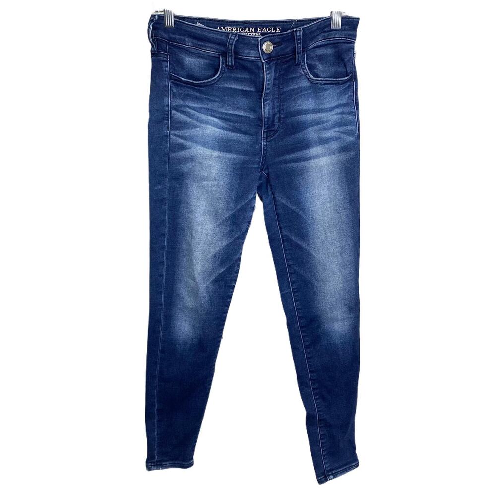American Eagle Outfitters Women's Sz 6 Skinny‎ Jeans Blue High-Rise Medium Wash